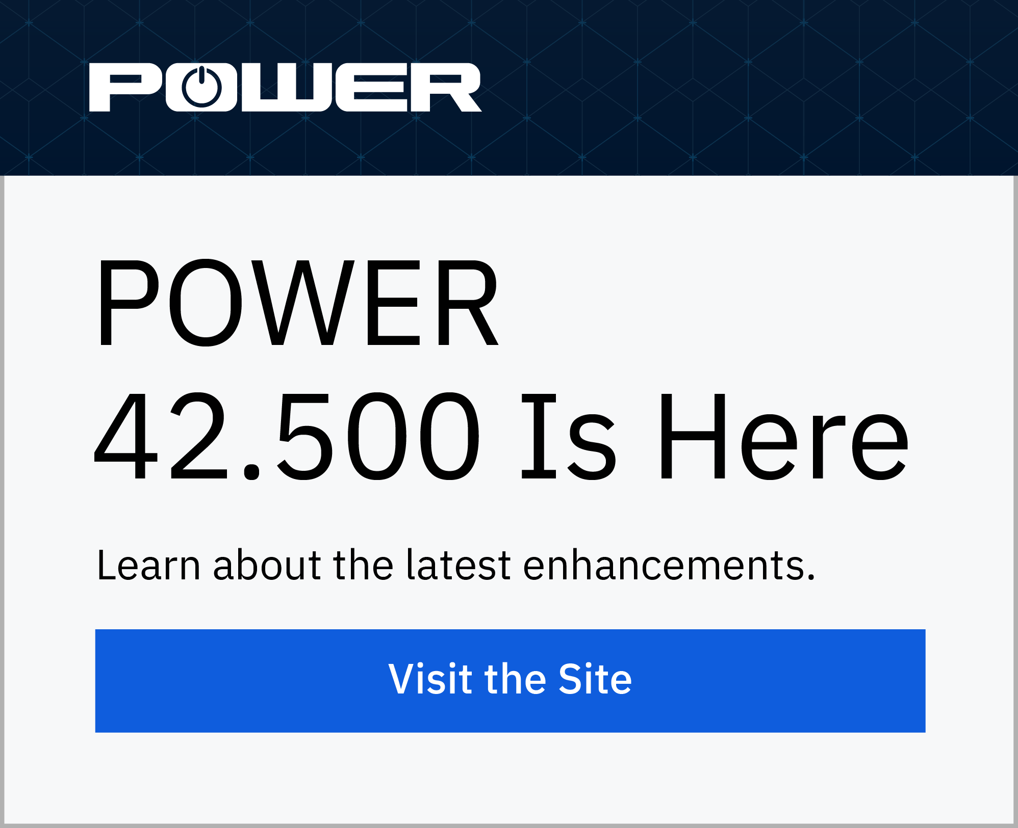 POWER v.42.500 is here